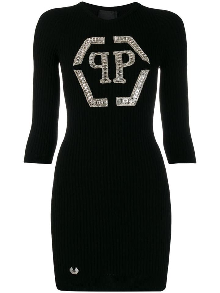 Philipp Plein Knit Day Dress - Black