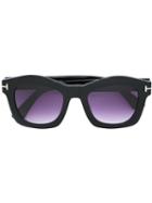 Tom Ford Eyewear - Gradient Lenses Square Sunglasses - Women - Acetate - One Size, Black, Acetate