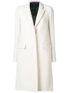 Ps By Paul Smith Tailored Midi Coat - White