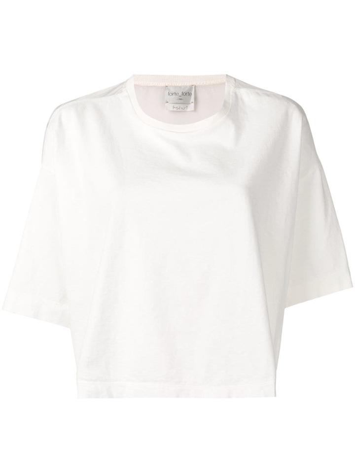 Forte Forte Panelled Boxy T-shirt - White