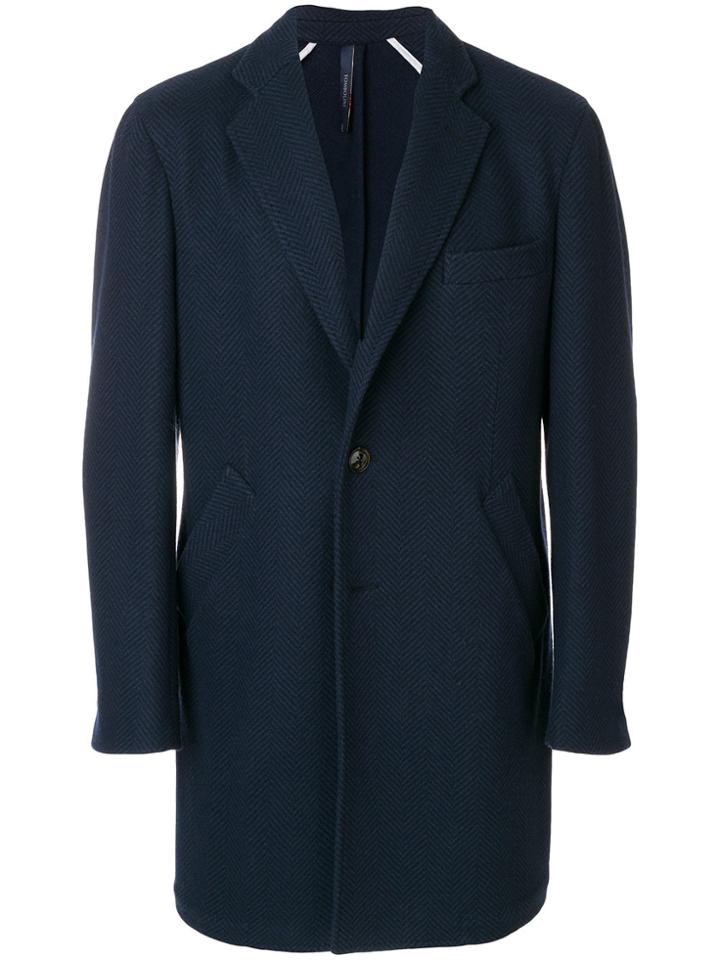 Tombolini Single Breasted Coat - Blue