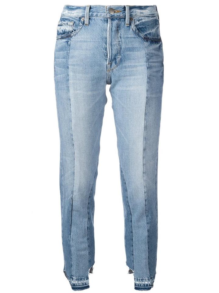 Frame Denim 'nouveau Le Mix' Jeans, Women's, Size: 25, Blue, Cotton