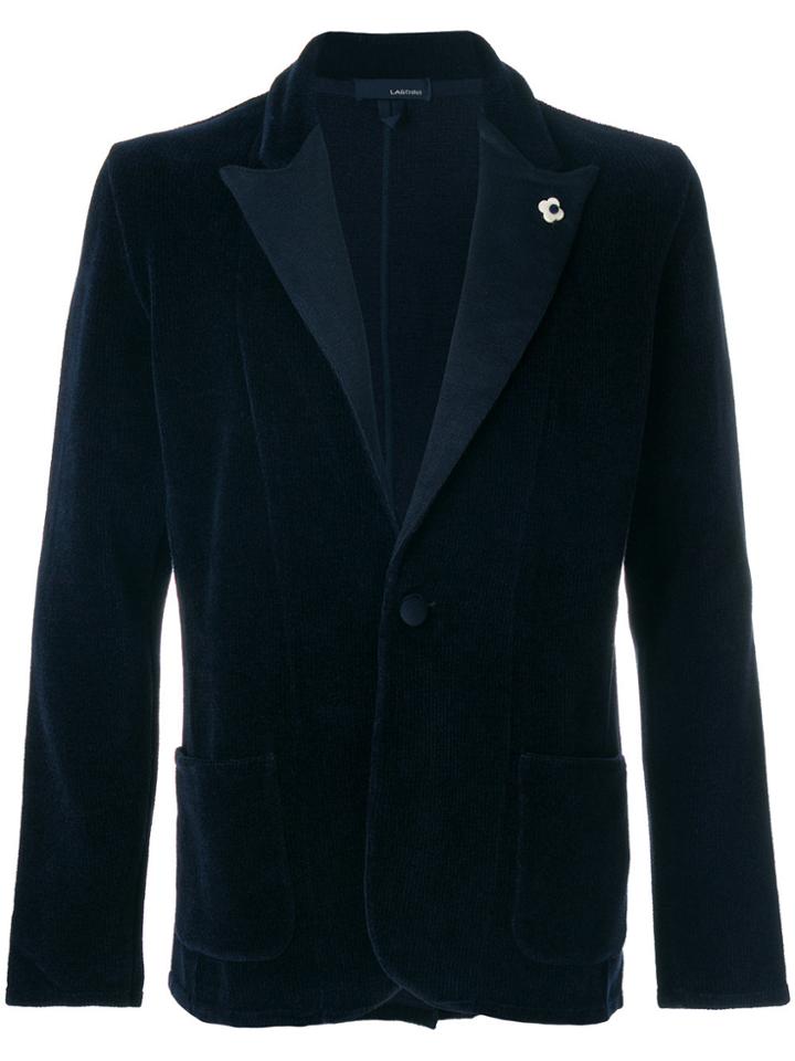 Lardini Textured Blazer - Blue