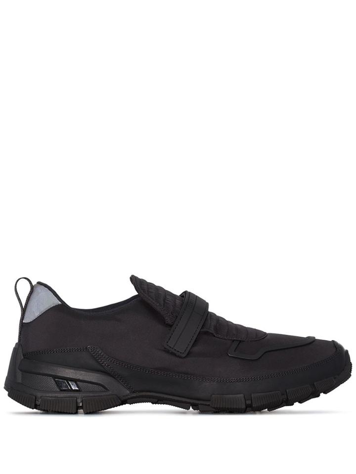Prada Touch Strap Low-top Sneakers - Black