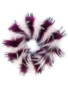 Liska Round Fur Scarf - Pink & Purple
