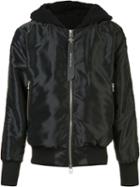 Daniel Patrick Hooded Bomber Jacket, Men's, Size: Small, Black, Polyester/nylon