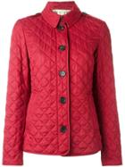Burberry Quilted House Check Lining Jacket - Red