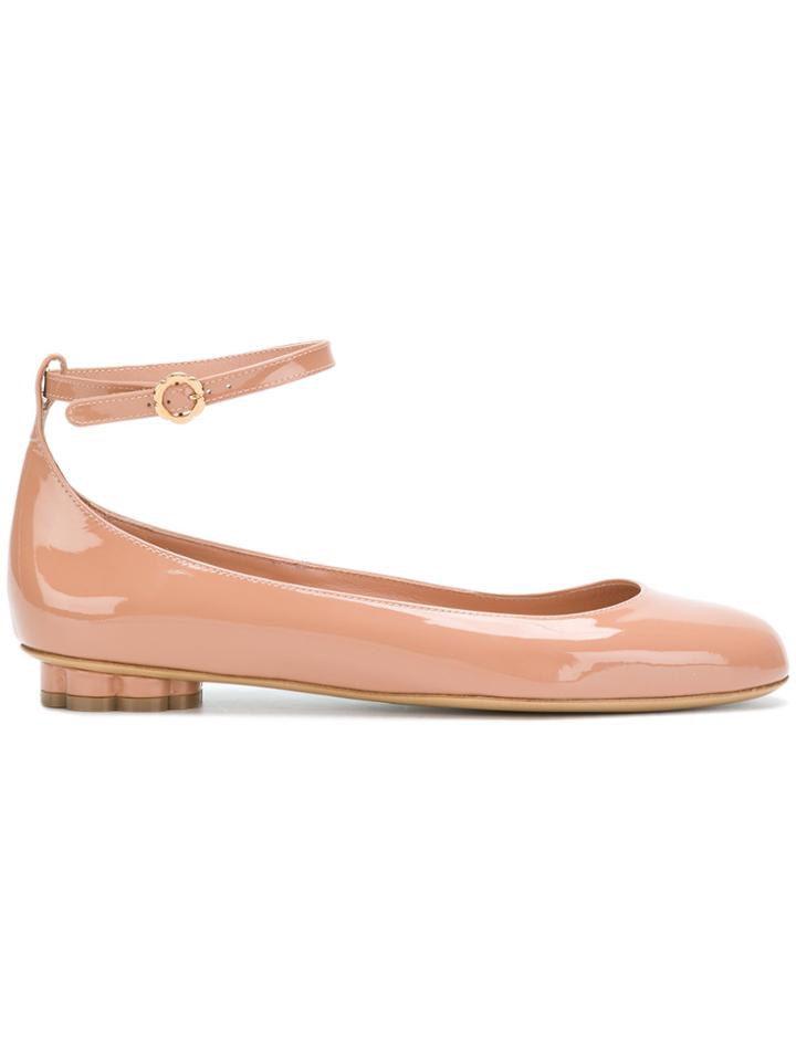 Salvatore Ferragamo Flower Heel Ballerina Shoes - Unavailable
