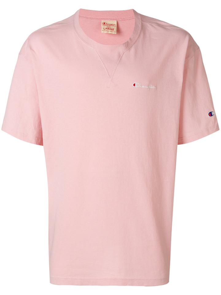 Champion Oversized Logo T-shirt - Pink & Purple