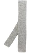 Eleventy Knitted Tie - Grey