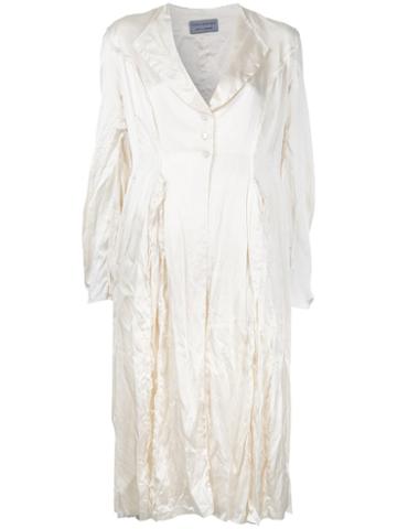 Elena Dawson - Slouch Coat - Women - Silk - S, Women's, Nude/neutrals, Silk