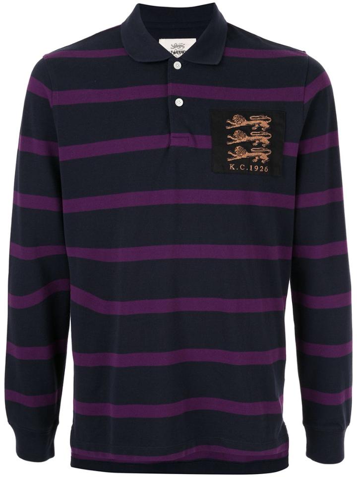 Kent & Curwen Long Sleeved Polo Shirt - Purple