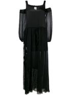 Pinko Lace Panel Dress - Black