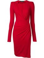 Alexandre Vauthier Wrap Effect Dress - Red