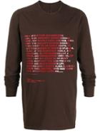 Rick Owens Drkshdw Graphic Print Sweatshirt - Brown