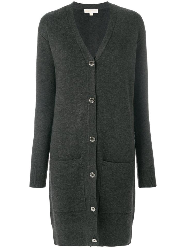 Michael Michael Kors Longline Cardigan - Grey