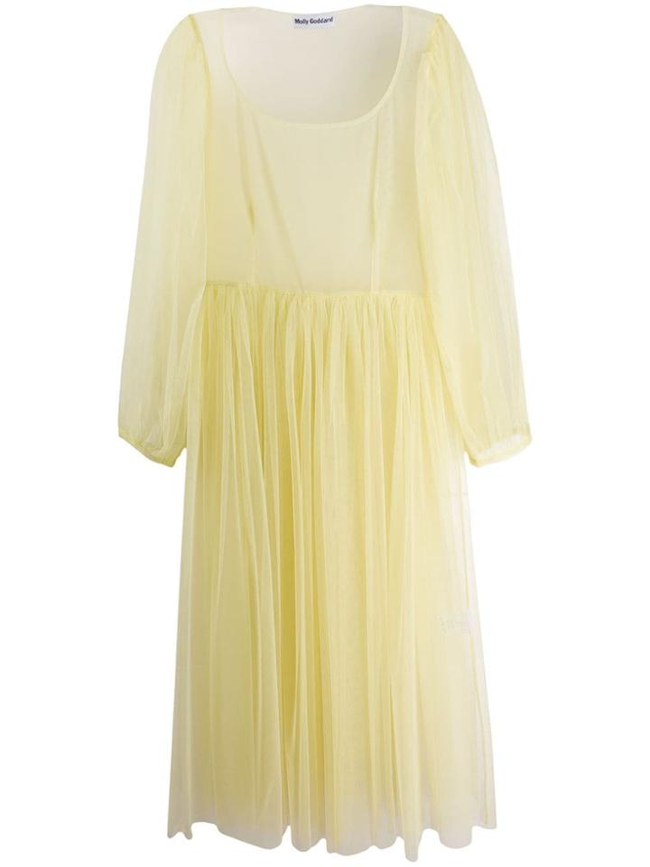 Molly Goddard Layered Sheer Dress - Green