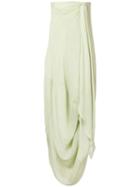 Jacquemus Draped Strapless Dress - Green