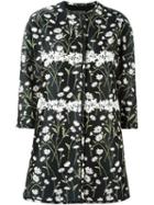 Giambattista Valli Floral Three-quarter Sleeve Coat