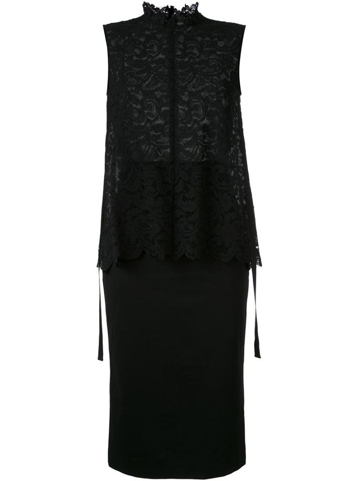 Le Ciel Bleu 'lace Combination' Dress