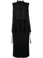 Le Ciel Bleu 'lace Combination' Dress