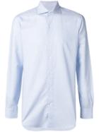 Barba Plain Button Shirt - Blue