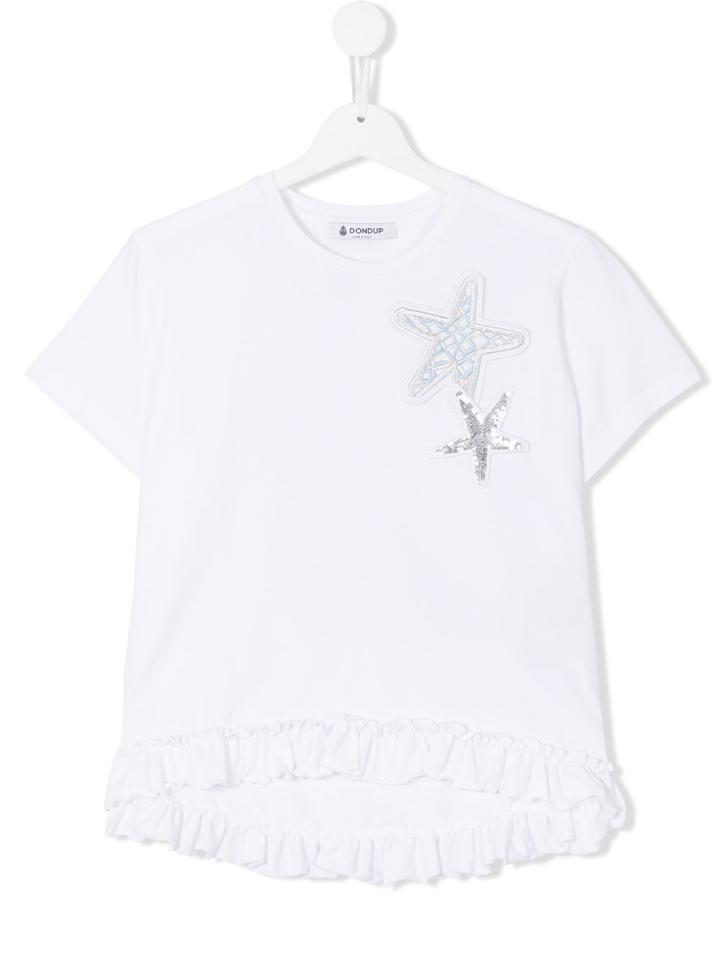 Dondup Kids Star Patches T-shirt - White
