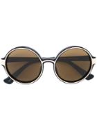 Linda Farrow Gallery Dries Van Noten '83 C6' Sunglasses, Women's, Black, Acetate
