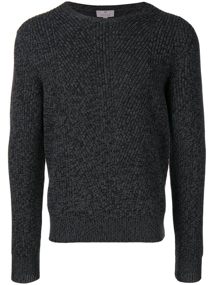 Canali Crew Neck Jumper - Grey