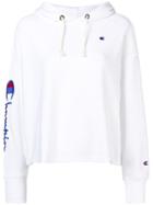 Champion Logo Hoodie - White