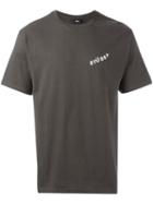 Stussy Logo Print T-shirt, Men's, Size: Medium, Brown, Cotton
