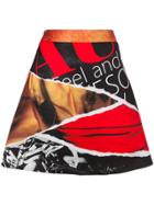 Moschino Magazine Print A-line Skirt - Multicolour