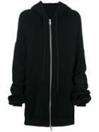 Unravel Project - Hooded Zip Up Jacket - Women - Cotton - S, Black, Cotton