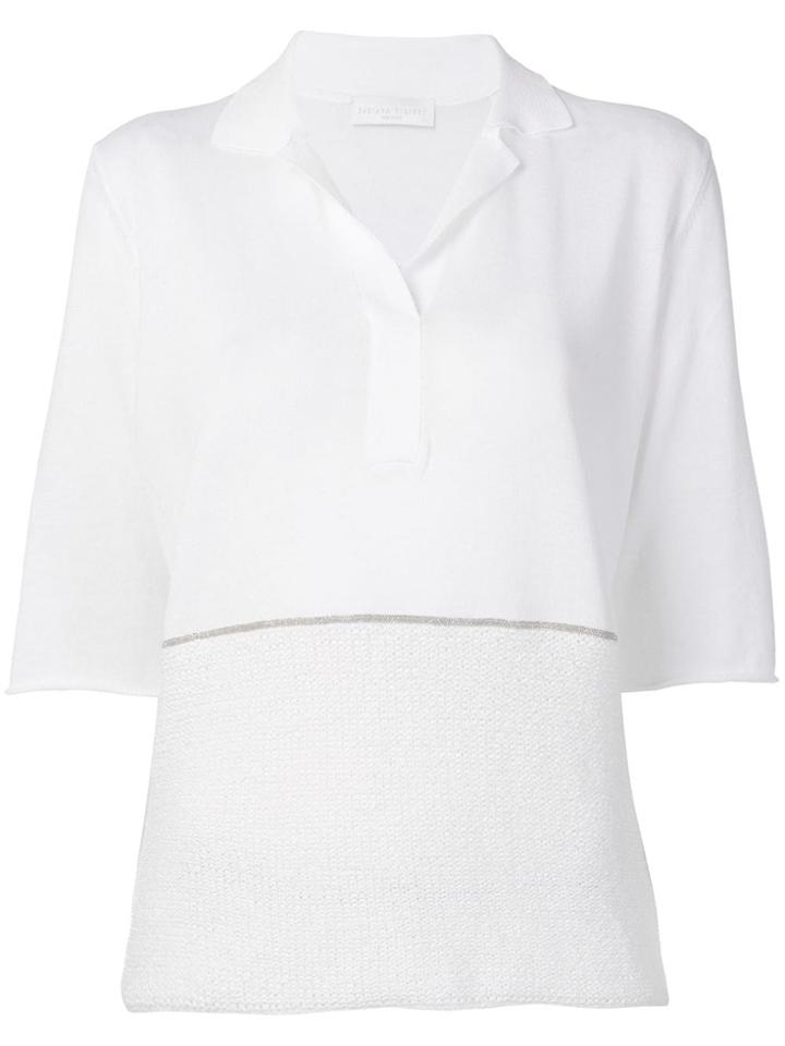 Fabiana Filippi Two Tone T-shirt - White