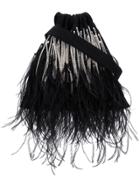 Ingie Paris Embellished Fringed Tote - Black