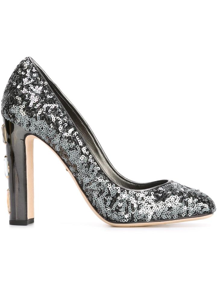 Dolce & Gabbana 'vally' Sequins Pumps - Metallic