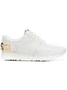 Michael Michael Kors Plaque-embellished Sneakers - White
