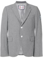 Moncler Gamme Bleu Slim-fit Button Blazer - Grey