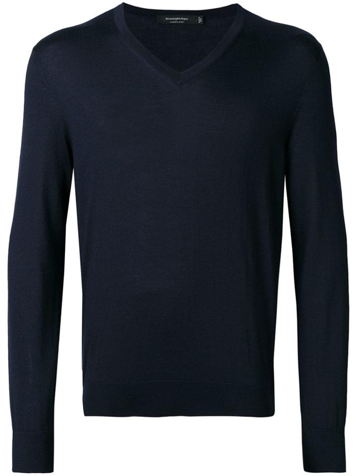 Ermenegildo Zegna V-neck Sweater - Blue