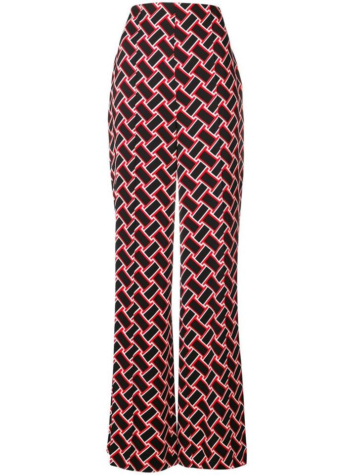 Diane Von Furstenberg Erica Wide-leg Trousers - Red