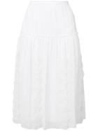 See By Chloé Lace-embroidered Midi Skirt - White