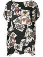 Dolce & Gabbana Playing Cards Oversized T-shirt - Black