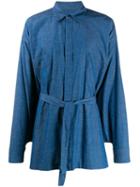 Fumito Ganryu Belted Shirt - Blue
