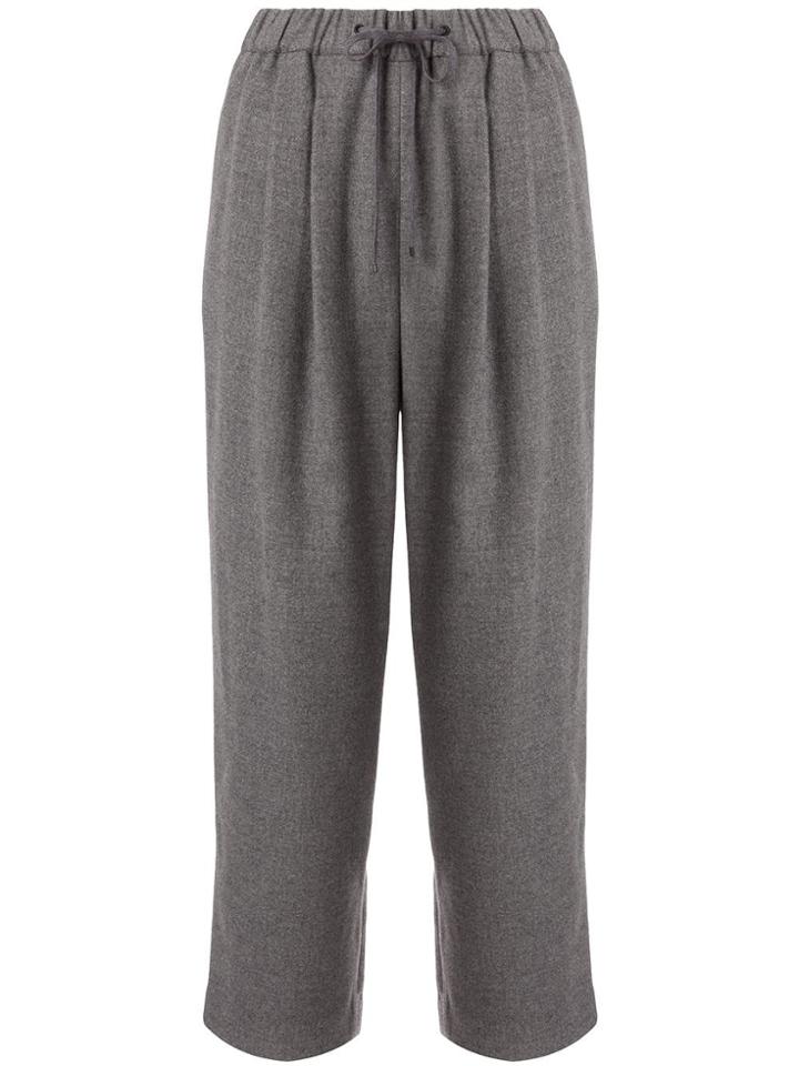 Enföld Drawstring Trousers - Grey
