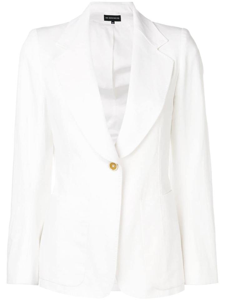 Ann Demeulemeester Fitted Button Jacket - White
