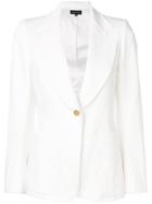 Ann Demeulemeester Fitted Button Jacket - White