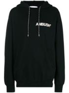 Ambush Logo Print Hoodie - Black