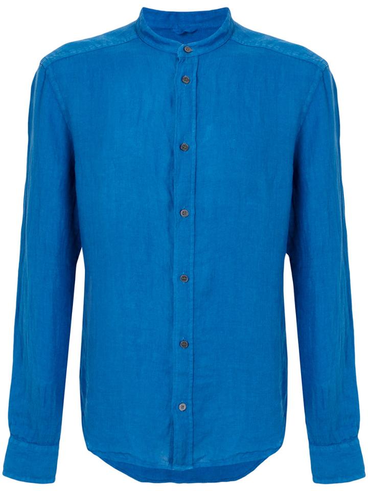 Peuterey Mandarin Collar Shirt - Blue