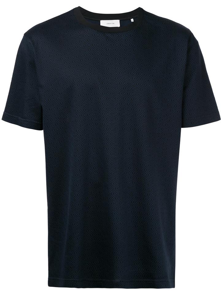 Cerruti 1881 - Diamond Pattern T-shirt - Men - Cotton - Xl, Black, Cotton