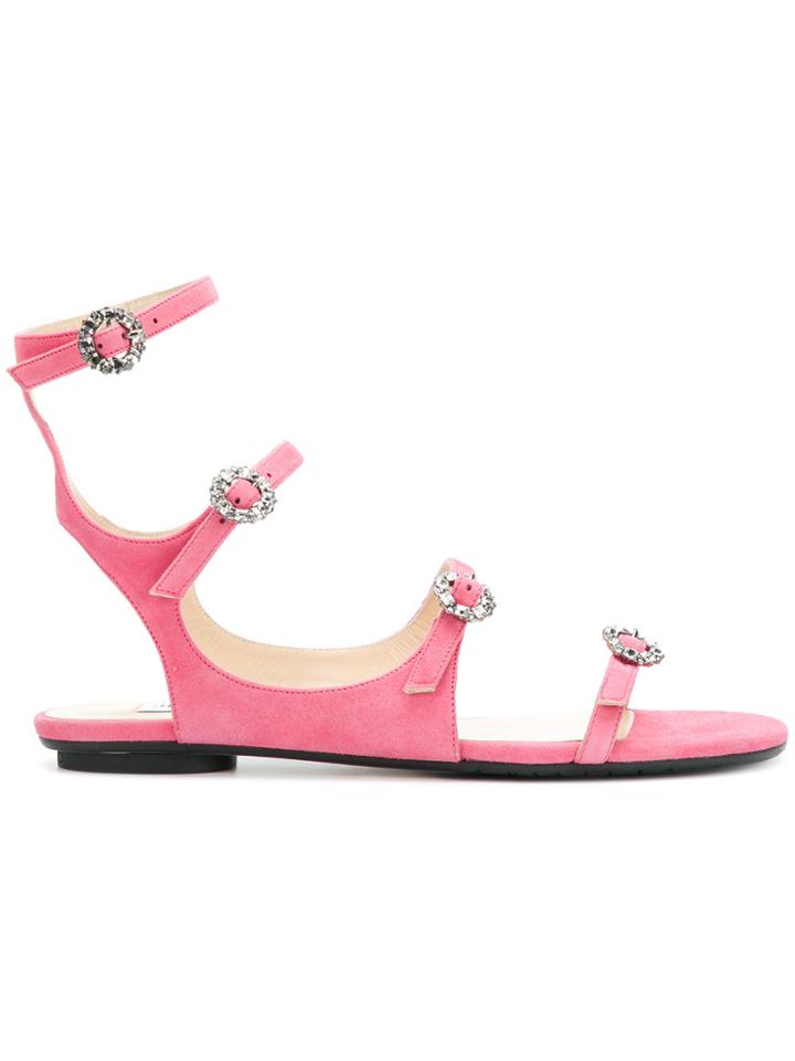 Jimmy Choo Naia Sandals - Pink & Purple
